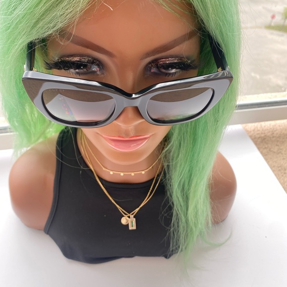 GUCCI GG0163S 003  Cateye Sunglass - Picture 10 of 14